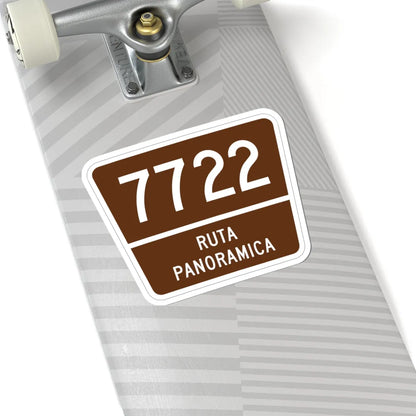 PR old scenic route 7722 (Puerto Rico) (Road Sign) STICKER Vinyl Kiss-Cut Decal - The Sticker Space