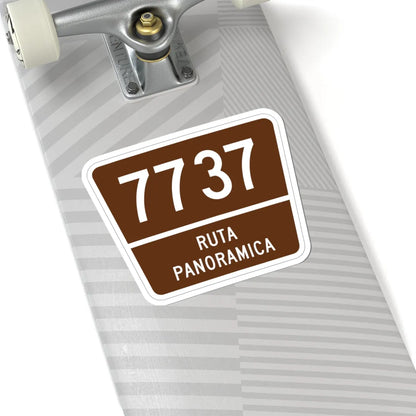 PR old scenic route 7737 (Puerto Rico) (Road Sign) STICKER Vinyl Kiss-Cut Decal - The Sticker Space