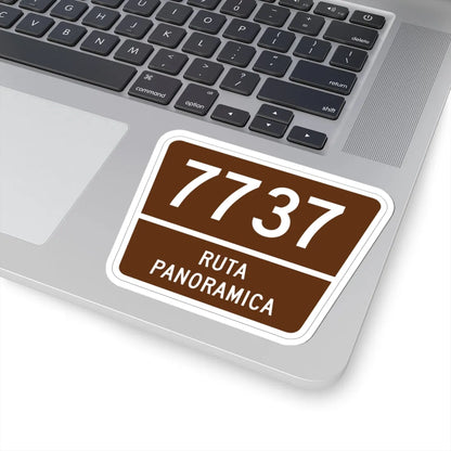 PR old scenic route 7737 (Puerto Rico) (Road Sign) STICKER Vinyl Kiss-Cut Decal - The Sticker Space