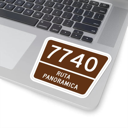 PR old scenic route 7740 (Puerto Rico) (Road Sign) STICKER Vinyl Kiss-Cut Decal - The Sticker Space