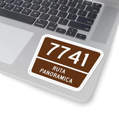 PR old scenic route 7741 (Puerto Rico) (Road Sign) STICKER Vinyl Kiss-Cut Decal - The Sticker Space
