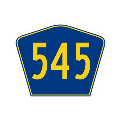 PR secondary 545 (Puerto Rico) (Road Sign) STICKER Vinyl Kiss-Cut Decal 2 Inch White - The Sticker Space