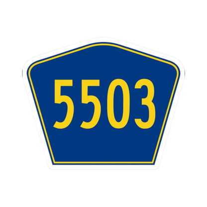 PR secondary 5503 (Puerto Rico) (Road Sign) STICKER Vinyl Kiss-Cut Decal 2 Inch White - The Sticker Space