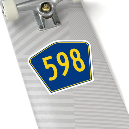 PR secondary 598 (Puerto Rico) (Road Sign) STICKER Vinyl Kiss-Cut Decal - The Sticker Space