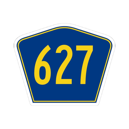 PR secondary 627 (Puerto Rico) (Road Sign) STICKER Vinyl Kiss-Cut Decal 4 Inch White - The Sticker Space