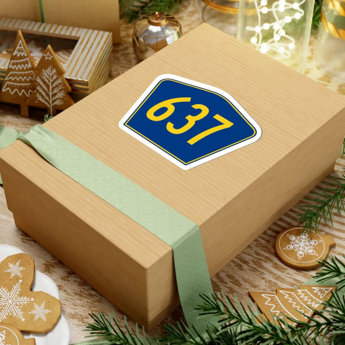 PR secondary 637 (Puerto Rico) (Road Sign) STICKER Vinyl Kiss-Cut Decal - The Sticker Space