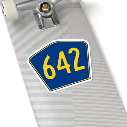 PR secondary 642 (Puerto Rico) (Road Sign) STICKER Vinyl Kiss-Cut Decal - The Sticker Space