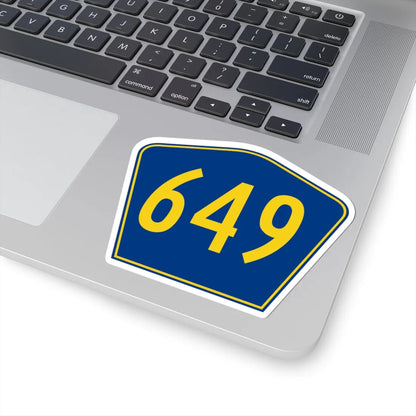 PR secondary 649 (Puerto Rico) (Road Sign) STICKER Vinyl Kiss-Cut Decal - The Sticker Space