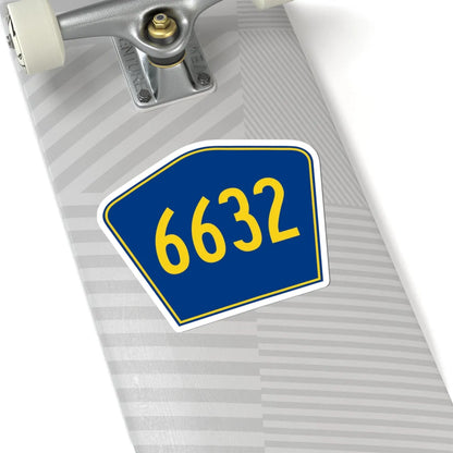 PR secondary 6632 (Puerto Rico) (Road Sign) STICKER Vinyl Kiss-Cut Decal - The Sticker Space