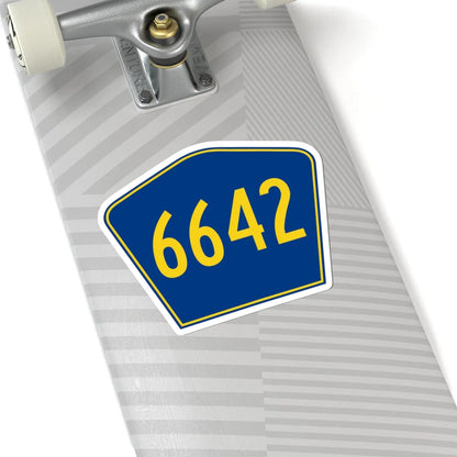 PR secondary 6642 (Puerto Rico) (Road Sign) STICKER Vinyl Kiss-Cut Decal - The Sticker Space