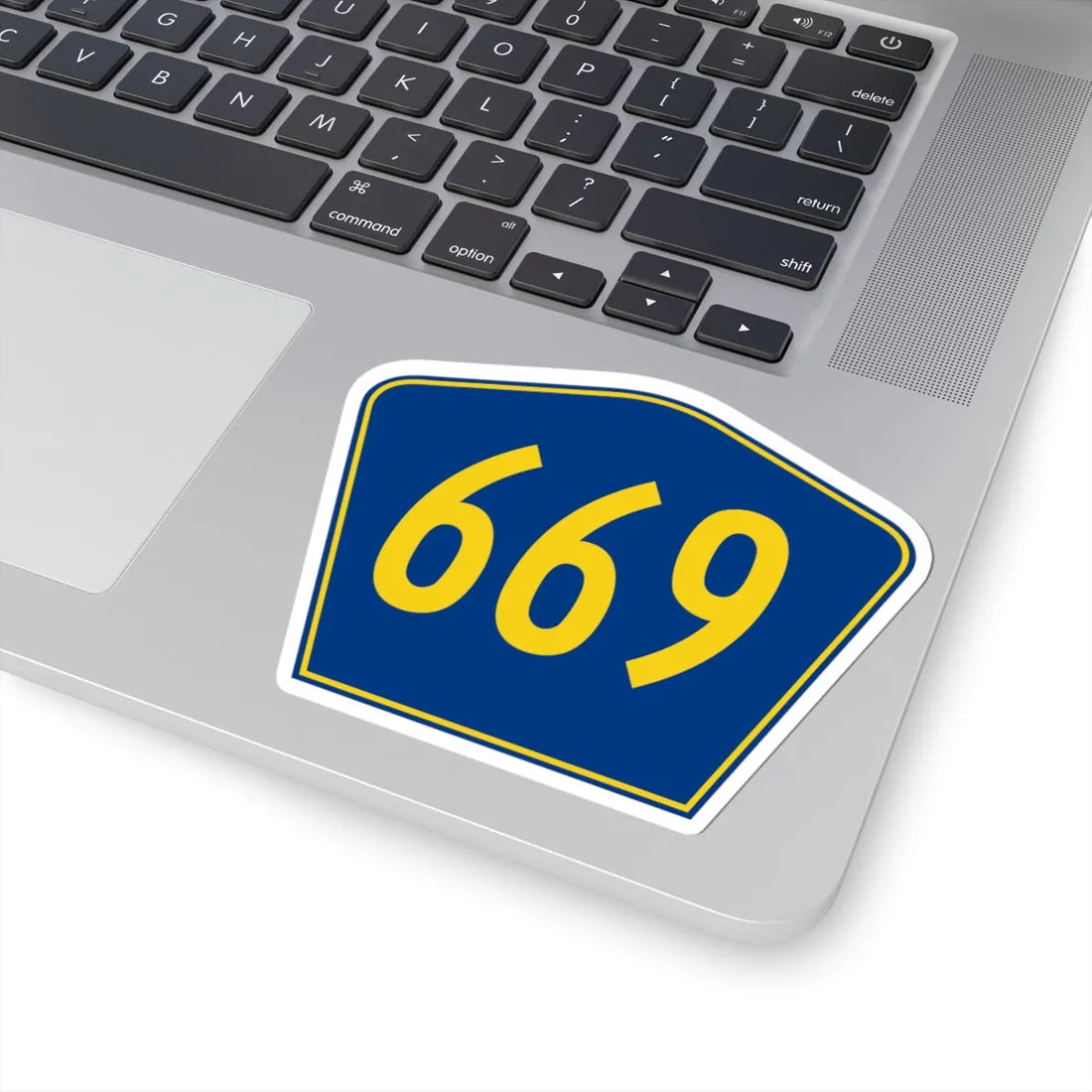 PR secondary 669 (Puerto Rico) (Road Sign) STICKER Vinyl Kiss-Cut Decal - The Sticker Space