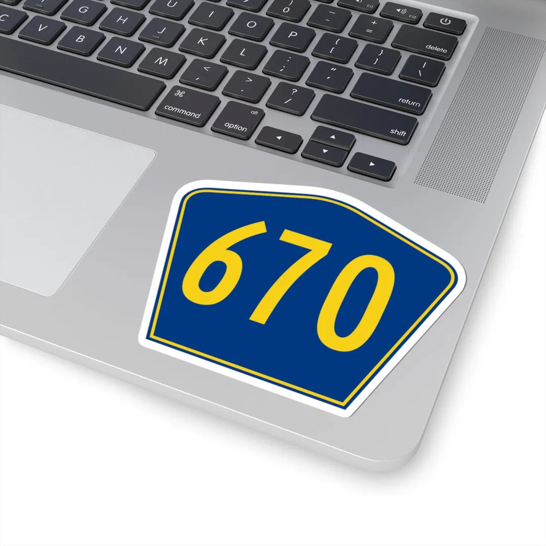 PR secondary 670 (Puerto Rico) (Road Sign) STICKER Vinyl Kiss-Cut Decal - The Sticker Space