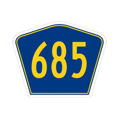 PR secondary 685 (Puerto Rico) (Road Sign) STICKER Vinyl Kiss-Cut Decal 6 Inch White - The Sticker Space