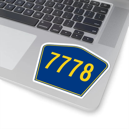 PR secondary 7778 (Puerto Rico) (Road Sign) STICKER Vinyl Kiss-Cut Decal - The Sticker Space