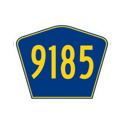 PR secondary 9185 (Puerto Rico) (Road Sign) STICKER Vinyl Kiss-Cut Decal 2 Inch White - The Sticker Space