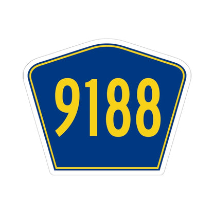 PR secondary 9188 (Puerto Rico) (Road Sign) STICKER Vinyl Kiss-Cut Decal 6 Inch White - The Sticker Space