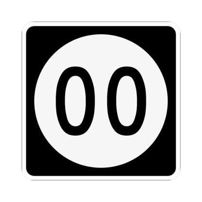 PR tertiary 00 (Puerto Rico) (Road Sign) STICKER Vinyl Kiss-Cut Decal 2 Inch White - The Sticker Space