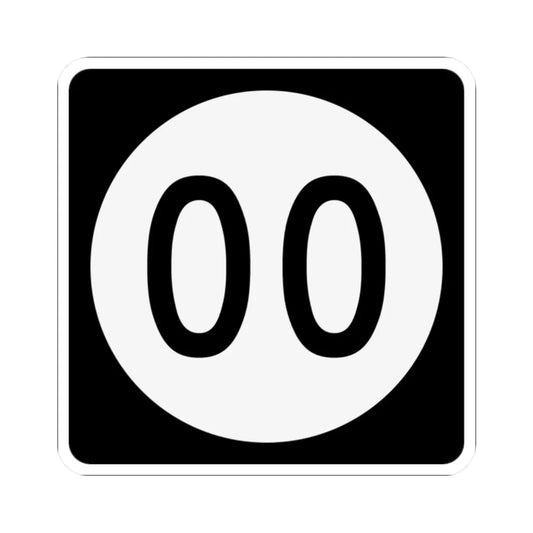 PR tertiary 00 (Puerto Rico) (Road Sign) STICKER Vinyl Kiss-Cut Decal 2 Inch White - The Sticker Space