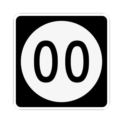 PR tertiary 00 (Puerto Rico) (Road Sign) STICKER Vinyl Kiss-Cut Decal 3 Inch White - The Sticker Space