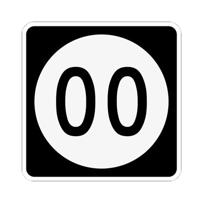 PR tertiary 00 (Puerto Rico) (Road Sign) STICKER Vinyl Kiss-Cut Decal 6 Inch White - The Sticker Space