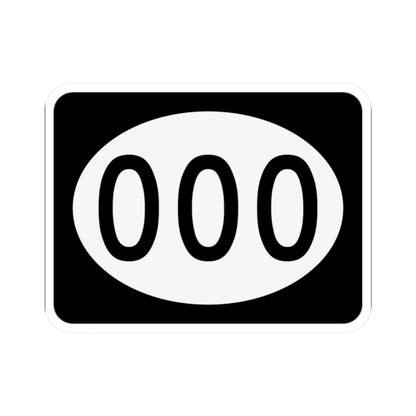 PR tertiary 000 (Puerto Rico) (Road Sign) STICKER Vinyl Kiss-Cut Decal 2 Inch White - The Sticker Space