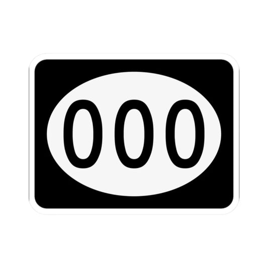 PR tertiary 000 (Puerto Rico) (Road Sign) STICKER Vinyl Kiss-Cut Decal 2 Inch White - The Sticker Space