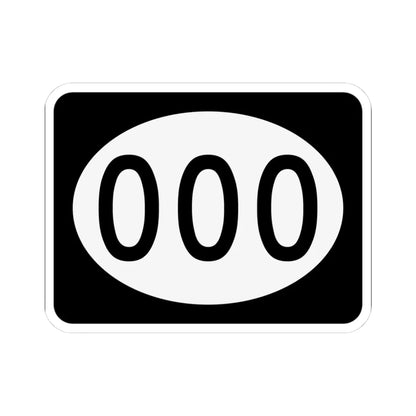 PR tertiary 000 (Puerto Rico) (Road Sign) STICKER Vinyl Kiss-Cut Decal 3 Inch White - The Sticker Space