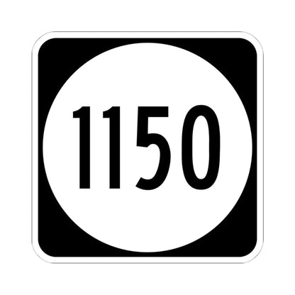 PR tertiary 1150 (Puerto Rico) (Road Sign) STICKER Vinyl Kiss-Cut Decal 6 Inch White - The Sticker Space