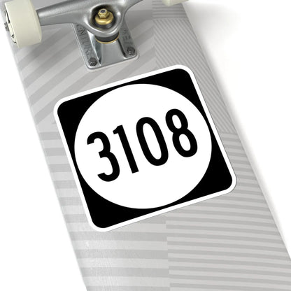 PR tertiary 3108 (Puerto Rico) (Road Sign) STICKER Vinyl Kiss-Cut Decal - The Sticker Space