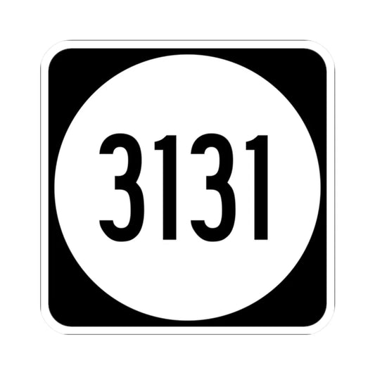 PR tertiary 3131 (Puerto Rico) (Road Sign) STICKER Vinyl Kiss-Cut Decal 2 Inch White - The Sticker Space