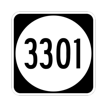 PR tertiary 3301 (Puerto Rico) (Road Sign) STICKER Vinyl Kiss-Cut Decal 6 Inch White - The Sticker Space