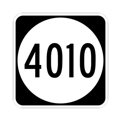 PR tertiary 4010 (Puerto Rico) (Road Sign) STICKER Vinyl Kiss-Cut Decal 4 Inch White - The Sticker Space