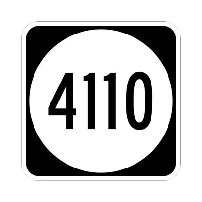 PR tertiary 4110 (Puerto Rico) (Road Sign) STICKER Vinyl Kiss-Cut Decal 3 Inch White - The Sticker Space