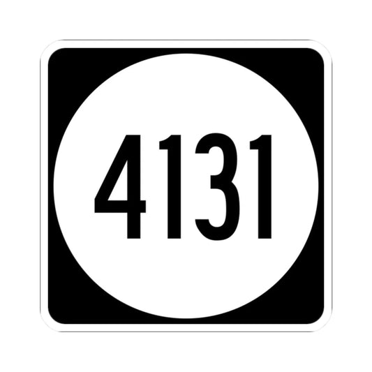 PR tertiary 4131 (Puerto Rico) (Road Sign) STICKER Vinyl Kiss-Cut Decal 2 Inch White - The Sticker Space