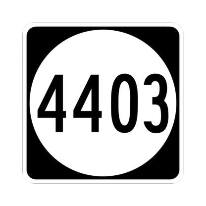 PR tertiary 4403 (Puerto Rico) (Road Sign) STICKER Vinyl Kiss-Cut Decal 2 Inch White - The Sticker Space