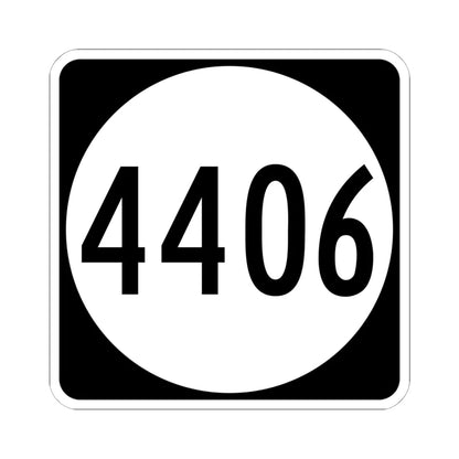 PR tertiary 4406 (Puerto Rico) (Road Sign) STICKER Vinyl Kiss-Cut Decal 6 Inch White - The Sticker Space