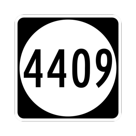 PR tertiary 4409 (Puerto Rico) (Road Sign) STICKER Vinyl Kiss-Cut Decal 2 Inch White - The Sticker Space