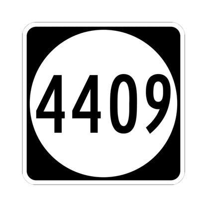 PR tertiary 4409 (Puerto Rico) (Road Sign) STICKER Vinyl Kiss-Cut Decal 4 Inch White - The Sticker Space