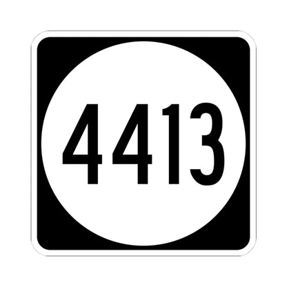 PR tertiary 4413 (Puerto Rico) (Road Sign) STICKER Vinyl Kiss-Cut Decal 4 Inch White - The Sticker Space