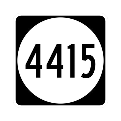 PR tertiary 4415 (Puerto Rico) (Road Sign) STICKER Vinyl Kiss-Cut Decal 2 Inch White - The Sticker Space