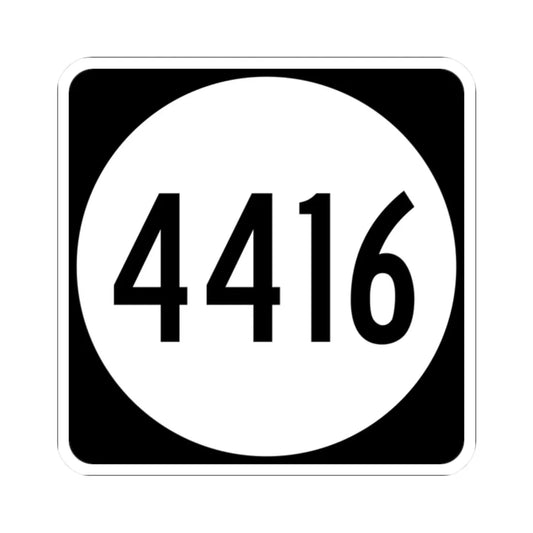 PR tertiary 4416 (Puerto Rico) (Road Sign) STICKER Vinyl Kiss-Cut Decal 2 Inch White - The Sticker Space