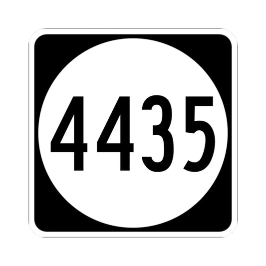 PR tertiary 4435 (Puerto Rico) (Road Sign) STICKER Vinyl Kiss-Cut Decal 2 Inch White - The Sticker Space