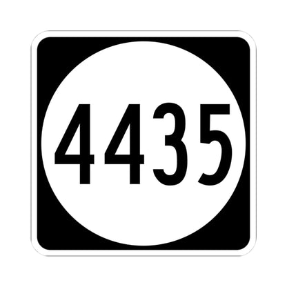 PR tertiary 4435 (Puerto Rico) (Road Sign) STICKER Vinyl Kiss-Cut Decal 3 Inch White - The Sticker Space