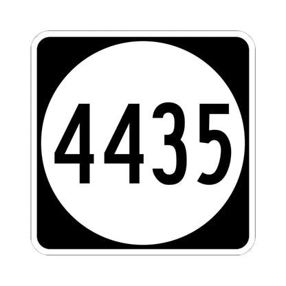 PR tertiary 4435 (Puerto Rico) (Road Sign) STICKER Vinyl Kiss-Cut Decal 6 Inch White - The Sticker Space