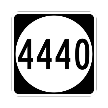 PR tertiary 4440 (Puerto Rico) (Road Sign) STICKER Vinyl Kiss-Cut Decal 2 Inch White - The Sticker Space