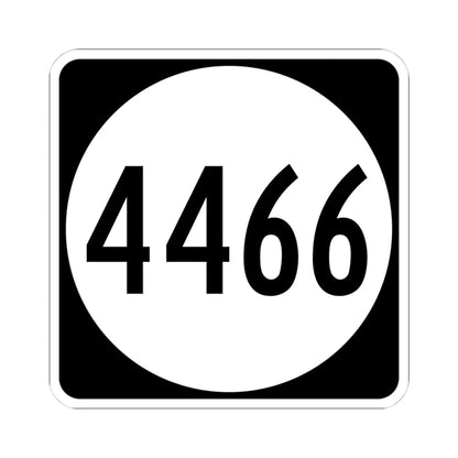 PR tertiary 4466 (Puerto Rico) (Road Sign) STICKER Vinyl Kiss-Cut Decal 4 Inch White - The Sticker Space