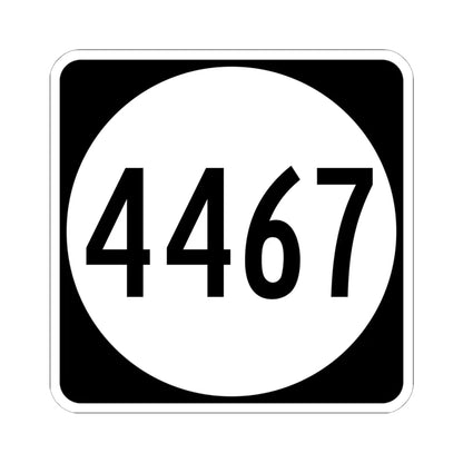 PR tertiary 4467 (Puerto Rico) (Road Sign) STICKER Vinyl Kiss-Cut Decal 6 Inch White - The Sticker Space