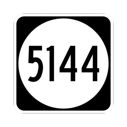 PR tertiary 5144 (Puerto Rico) (Road Sign) STICKER Vinyl Kiss-Cut Decal 2 Inch White - The Sticker Space