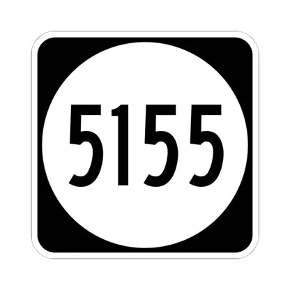 PR tertiary 5155 (Puerto Rico) (Road Sign) STICKER Vinyl Kiss-Cut Decal 6 Inch White - The Sticker Space