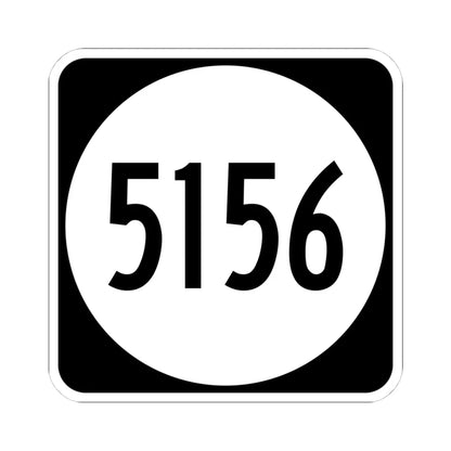 PR tertiary 5156 (Puerto Rico) (Road Sign) STICKER Vinyl Kiss-Cut Decal 4 Inch White - The Sticker Space